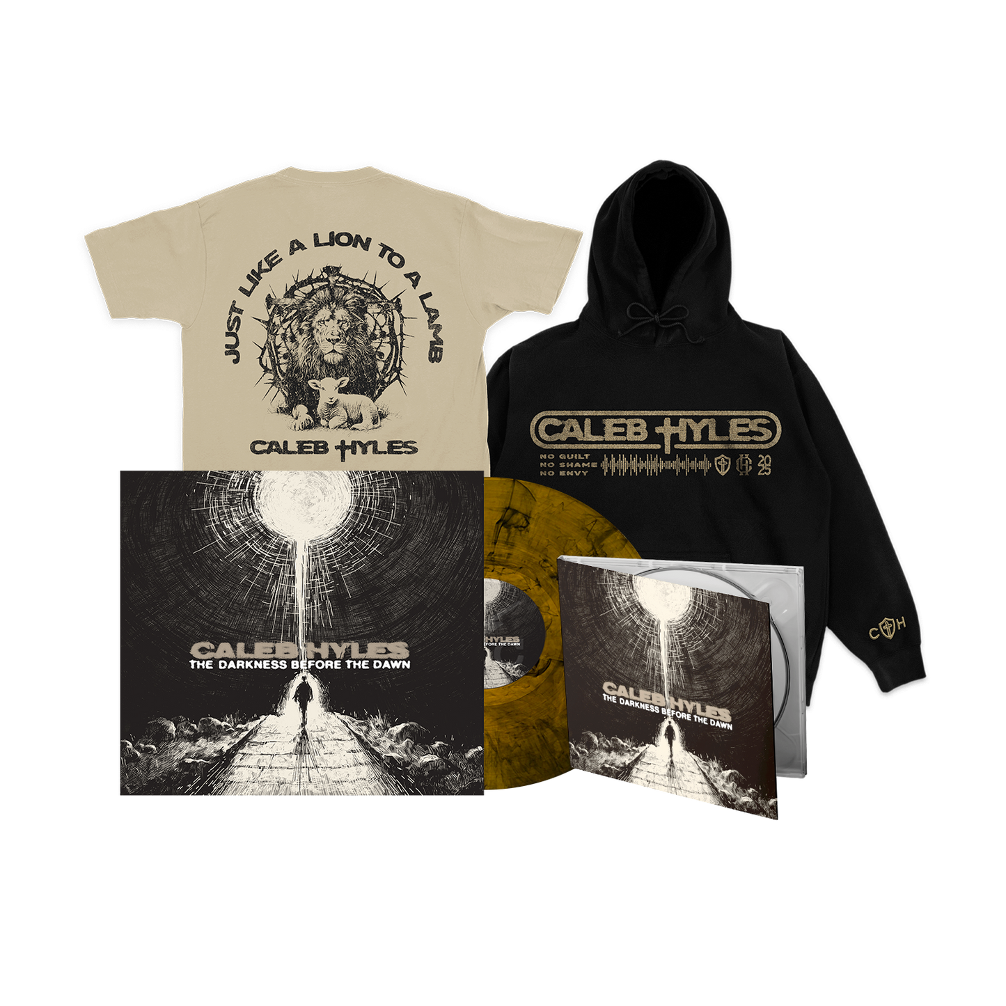 LION TO A LAMB T + LOGO HOODIE + SIGNED DIGIPAK + SIGNED VINYL